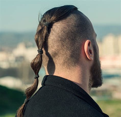 taper fade with ponytail|older men ponytail styles.